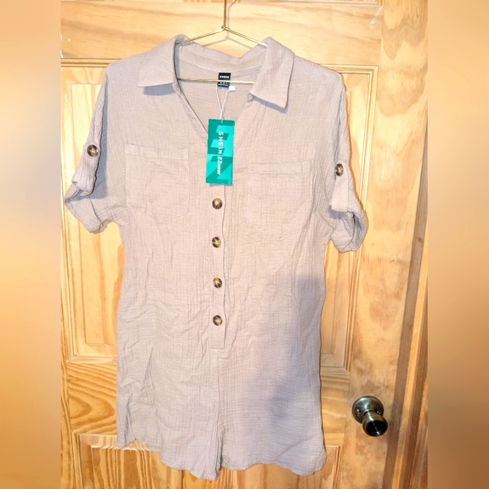 Tan Romper